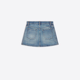 Women's Mini 5 Pocket Skirt - Dirt Smoky Light Blue