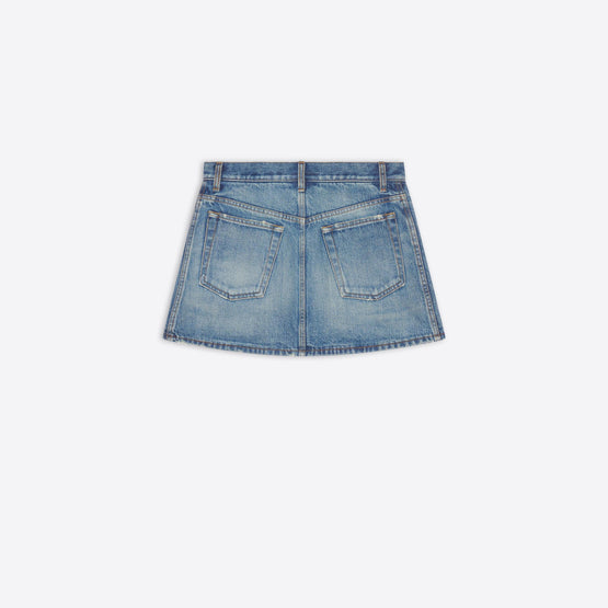 Women's Mini 5 Pocket Skirt - Dirt Smoky Light Blue