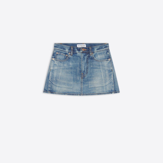 Women's Mini 5 Pocket Skirt - Dirt Smoky Light Blue