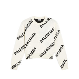 Women's L/S Crewneck - Chalky White/Black