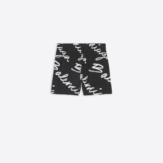 Women's Pyjama Shorts - Black/White