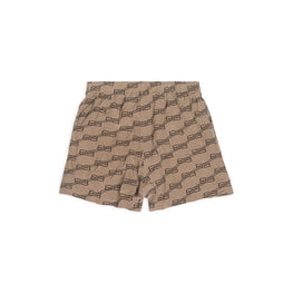 Women's Pyjama Shorts - Beige/Brown