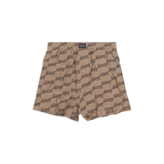 Women's Pyjama Shorts - Beige/Brown