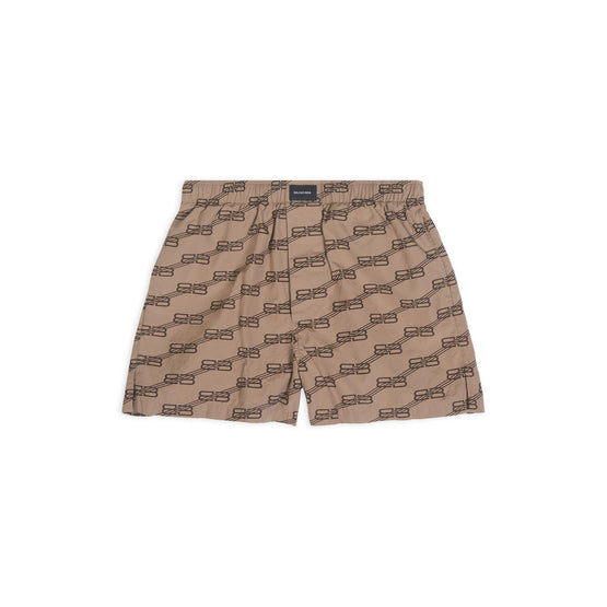 Women's Pyjama Shorts - Beige/Brown