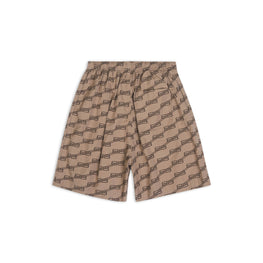 Men's Pyjama Shorts - Beige/Brown