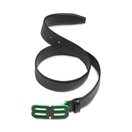 Men's BB Hourglass Large Belt - Black/Bg + F. Green