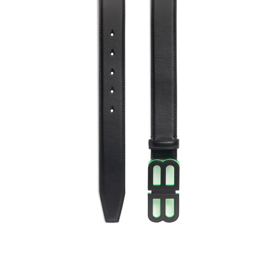 Men's BB Hourglass Large Belt - Black/Bg + F. Green