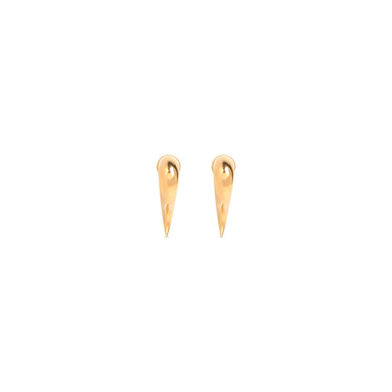 Women's Force Horn Earrings P - Shiny Gold