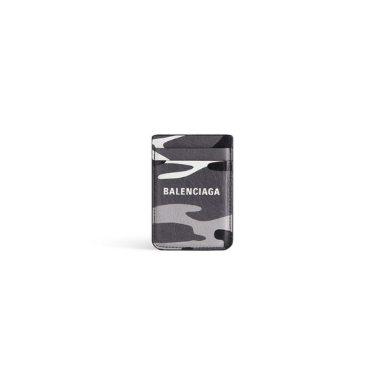 Men's Cash Iphone Magnet Card Holder - Grey/L White