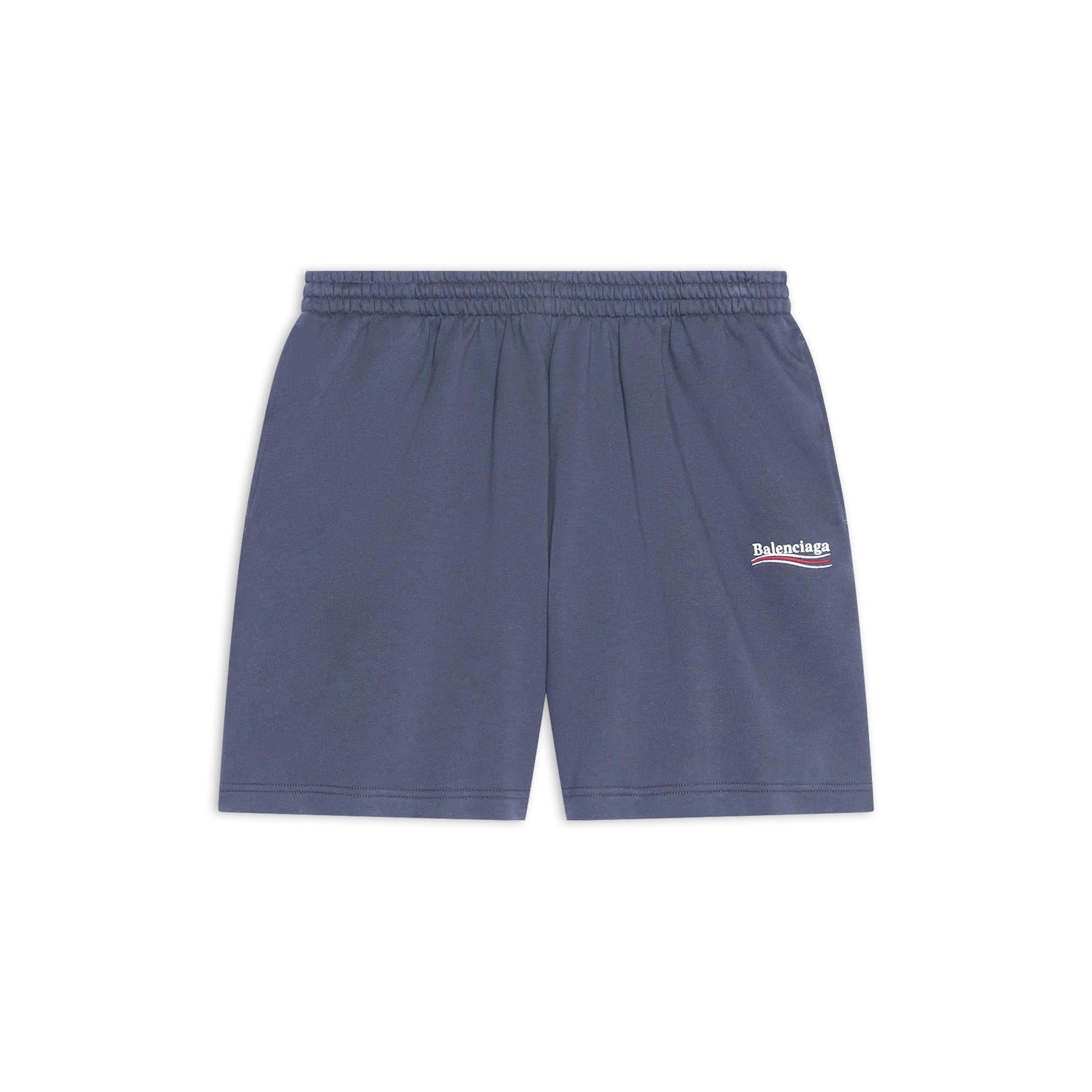 Men's Sweat Shorts - Dark Grey/White