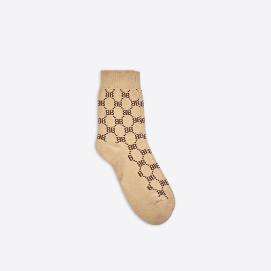 Women's Socks Hacker Tennis - Ebony/Brown