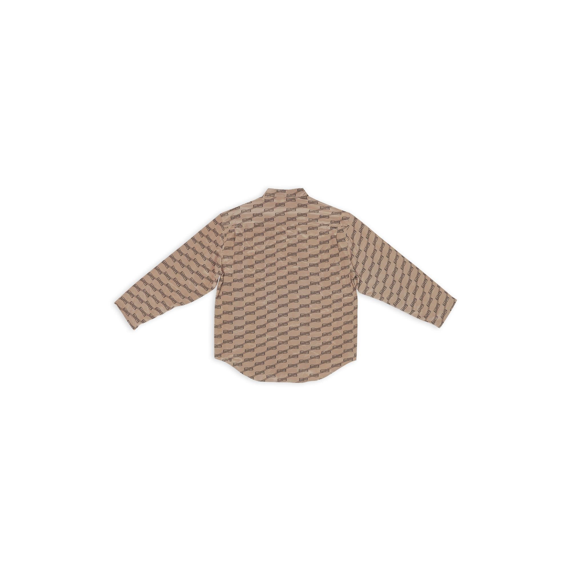 Women's L/S Minimal Shirt - Beige/Brown