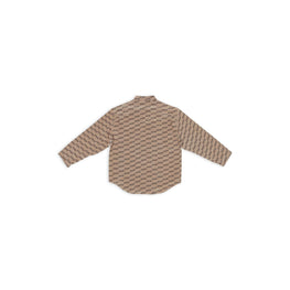 Women's L/S Minimal Shirt - Beige/Brown