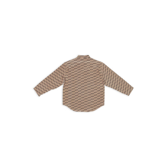 Women's L/S Minimal Shirt - Beige/Brown