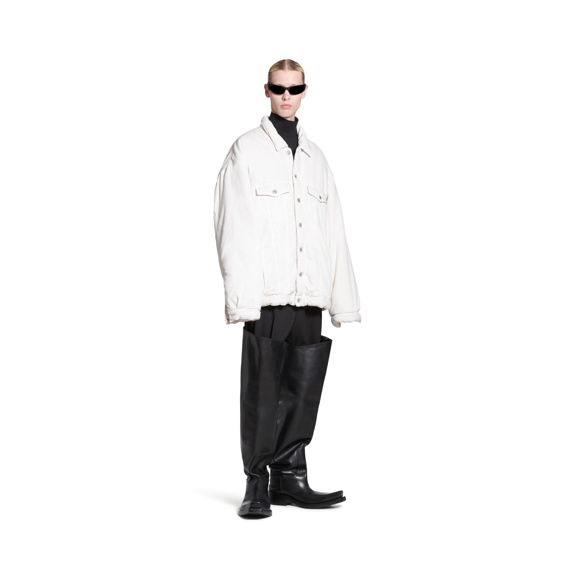 Men's Padded Jacket - Cream