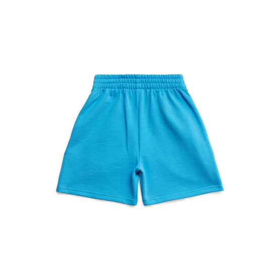 Kids Jogging Shorts - Azure/White/Red