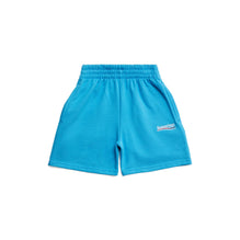 Kids Jogging Shorts - Azure/White/Red