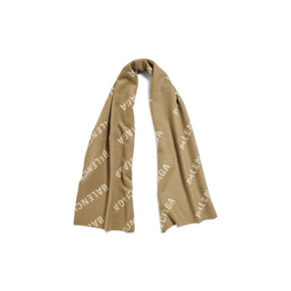 Women's SC All Over Macro Scarf - Mink/Beige