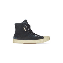 Women's Paris High Top Destroyed/W - Black/White