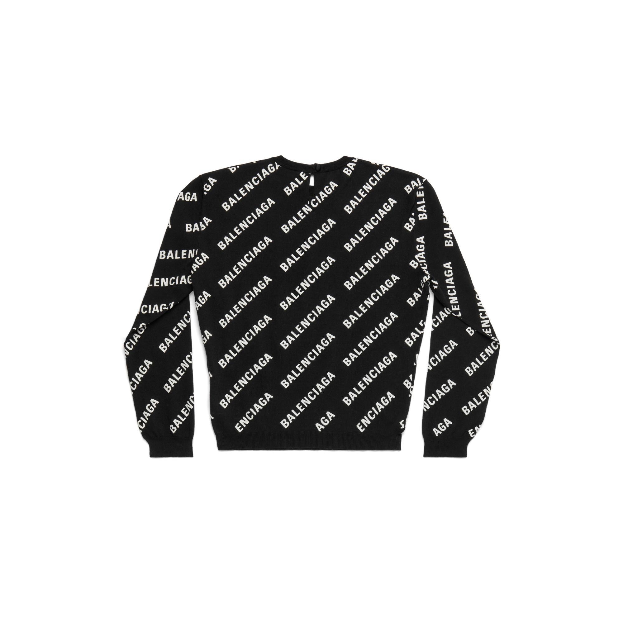 Women's All-Over Sweater - Black/White