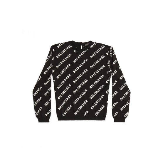 Women's All-Over Sweater - Black/White