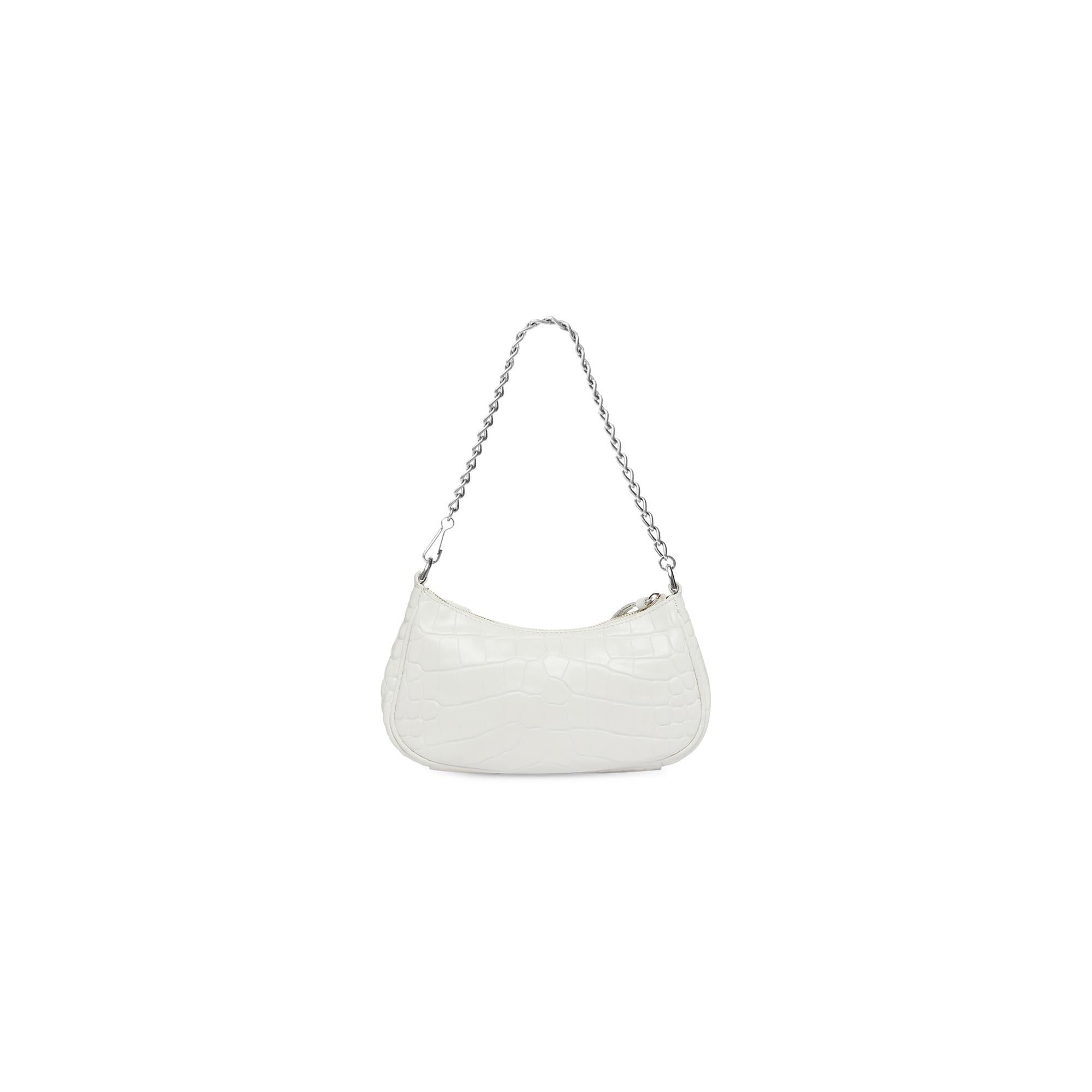 Women's Le Cagole Mini Bag w/ Chain - White