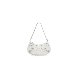 Women's Le Cagole Mini Bag w/ Chain - White