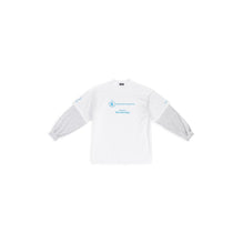 Men's Double Sleeves T-Shirt - White/Blue