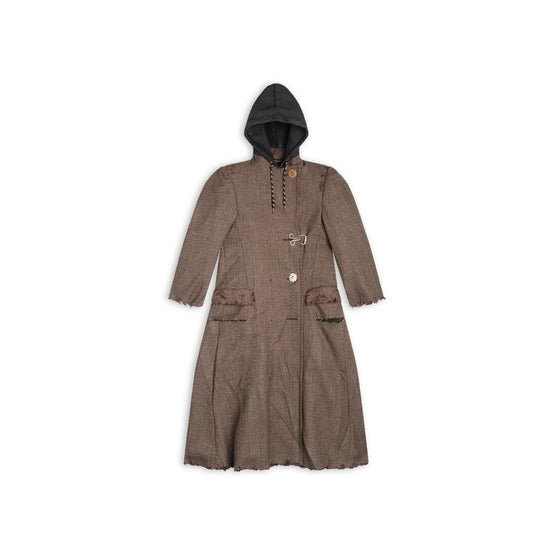 Women's Diy Coat - Coffee/Beige