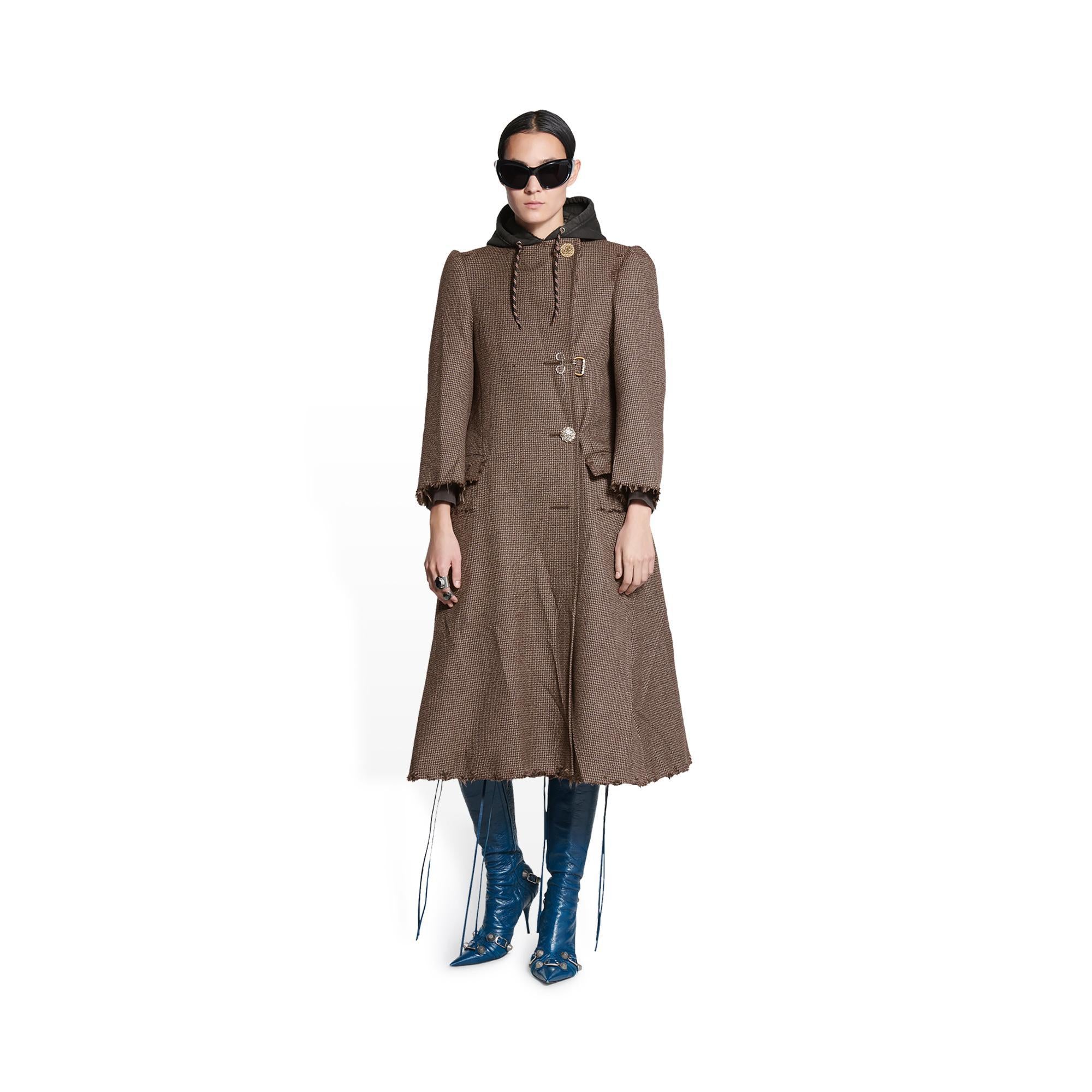 Women's Diy Coat - Coffee/Beige