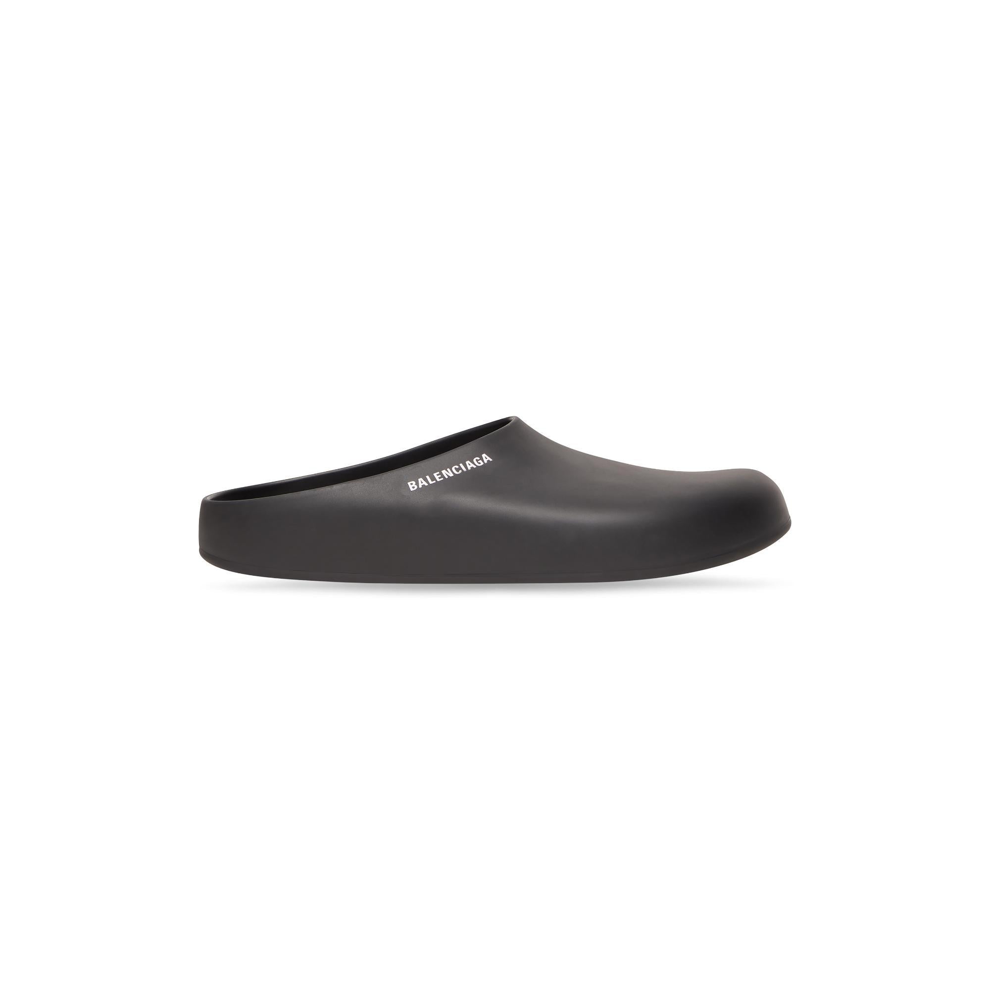 Men's Pool Closed Slide Eva/Log - Black/White