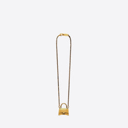 Women's Bag Necklace - Antique Gold