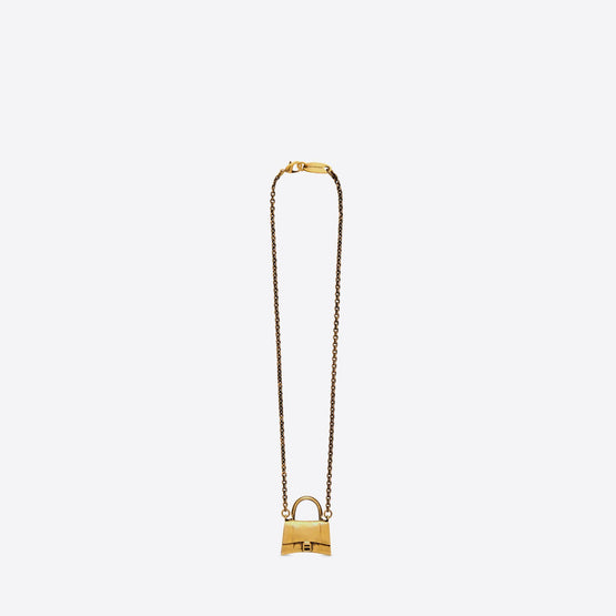 Women's Bag Necklace - Antique Gold