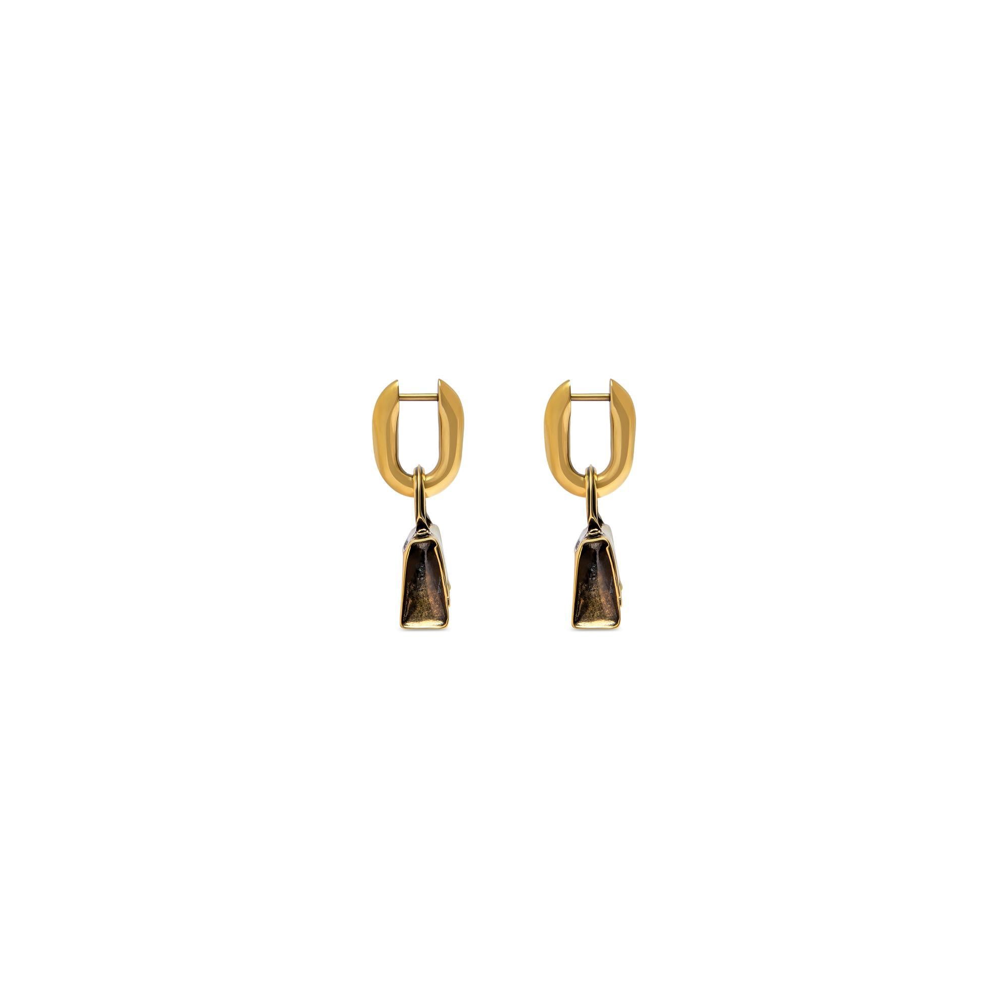 Women's Bag Earrings P - Antique Gold