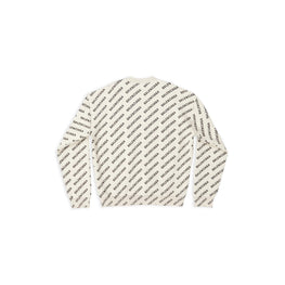 Men's All-Over Crewneck - Chalky White/Black