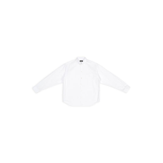 Men's L/S Large Fit Shirt - White