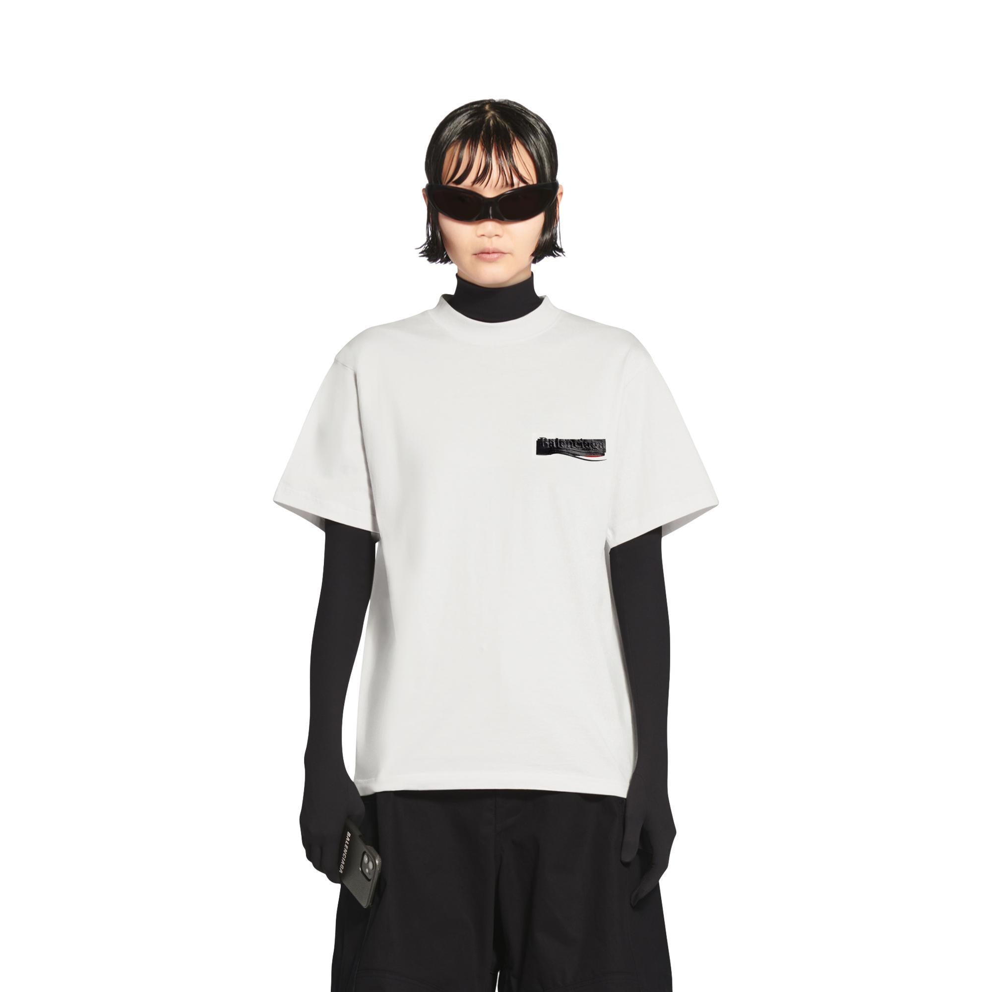 Women's Tubular T-Shirt - Ecru/Black/Red