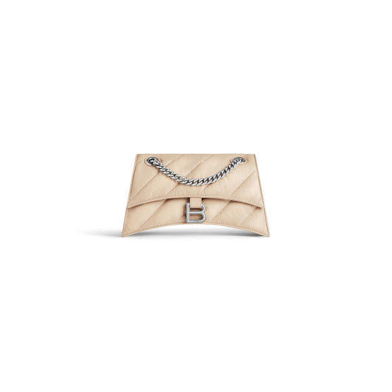 Women's S Crush Chain Bag - Warm Beige