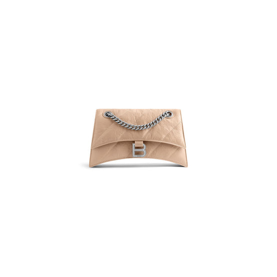 Women's S Crush Chain Bag - Nude