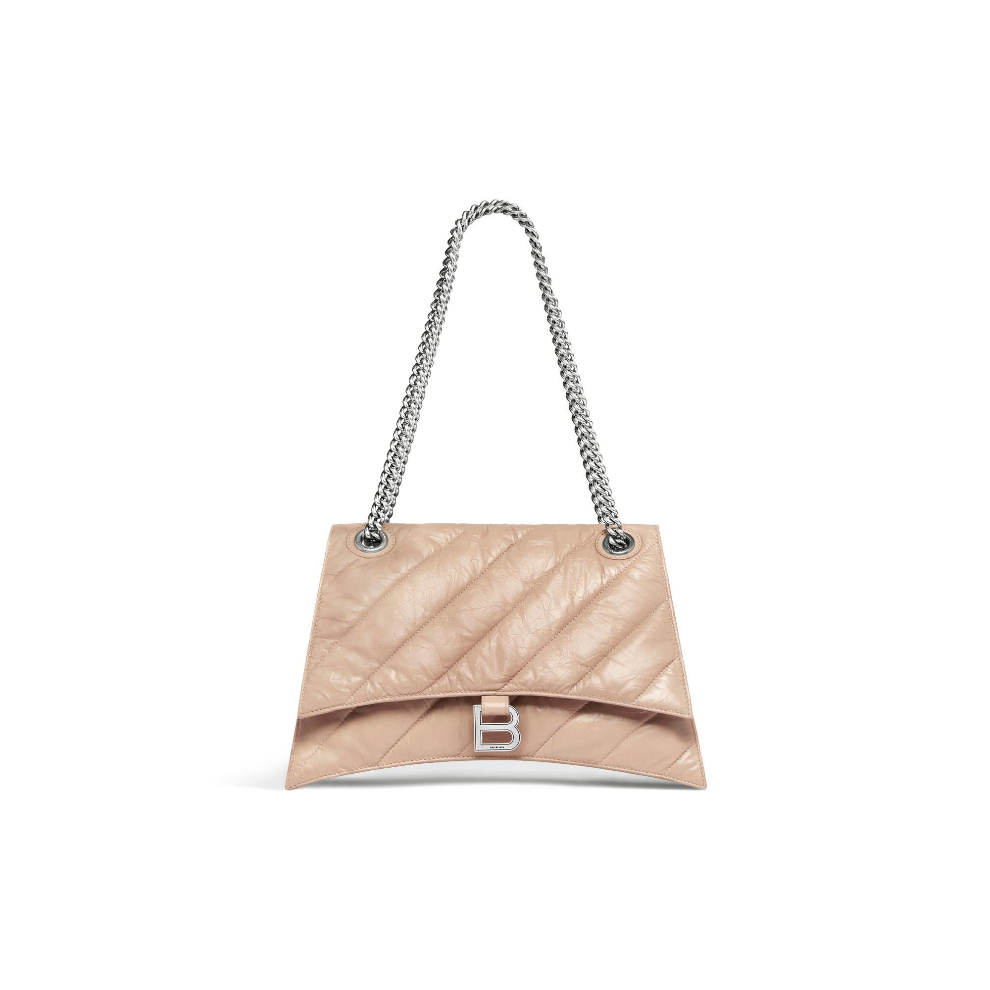 Women's M Crush Chain Bag - Nude