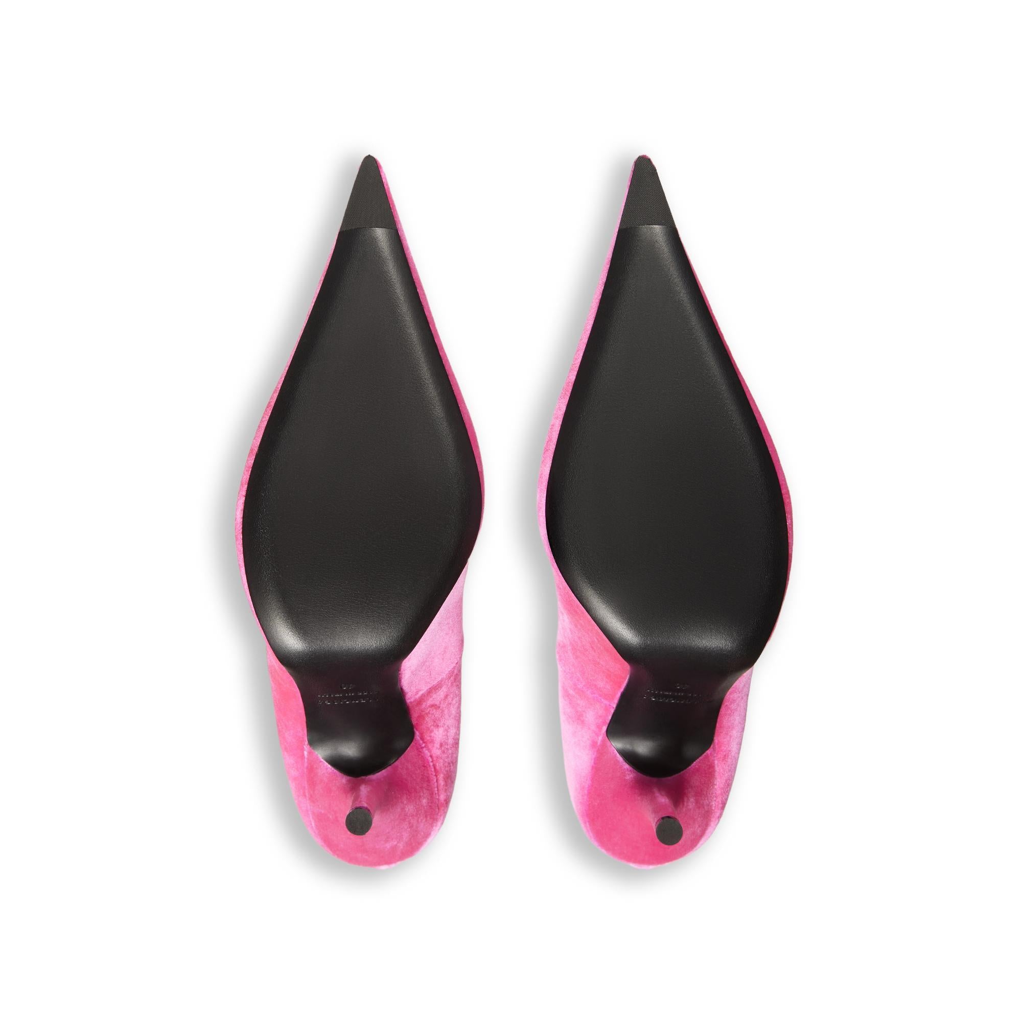 Women's Knife Pump H110 Velvet - Bright Pink