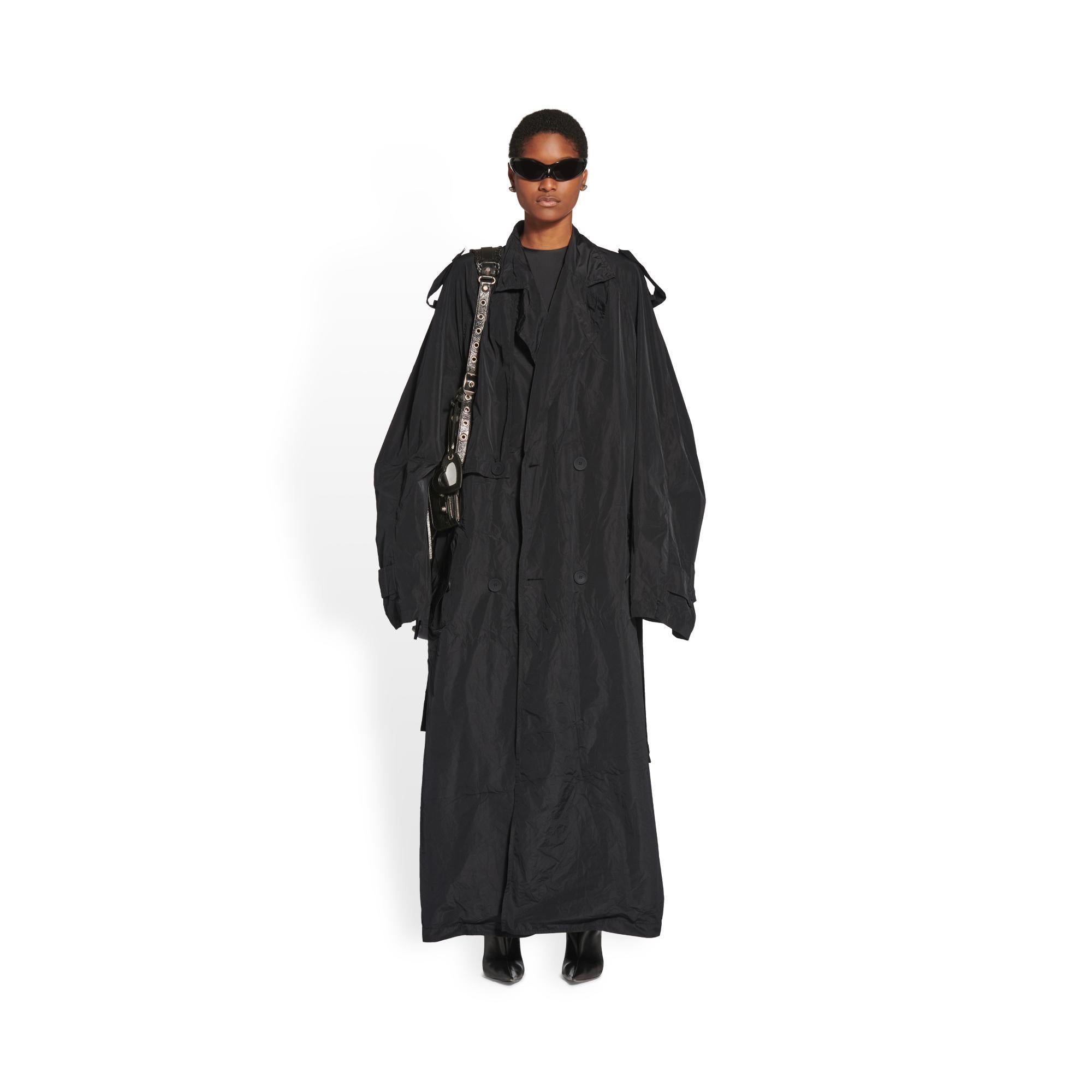 Women's Packable Trench - Black