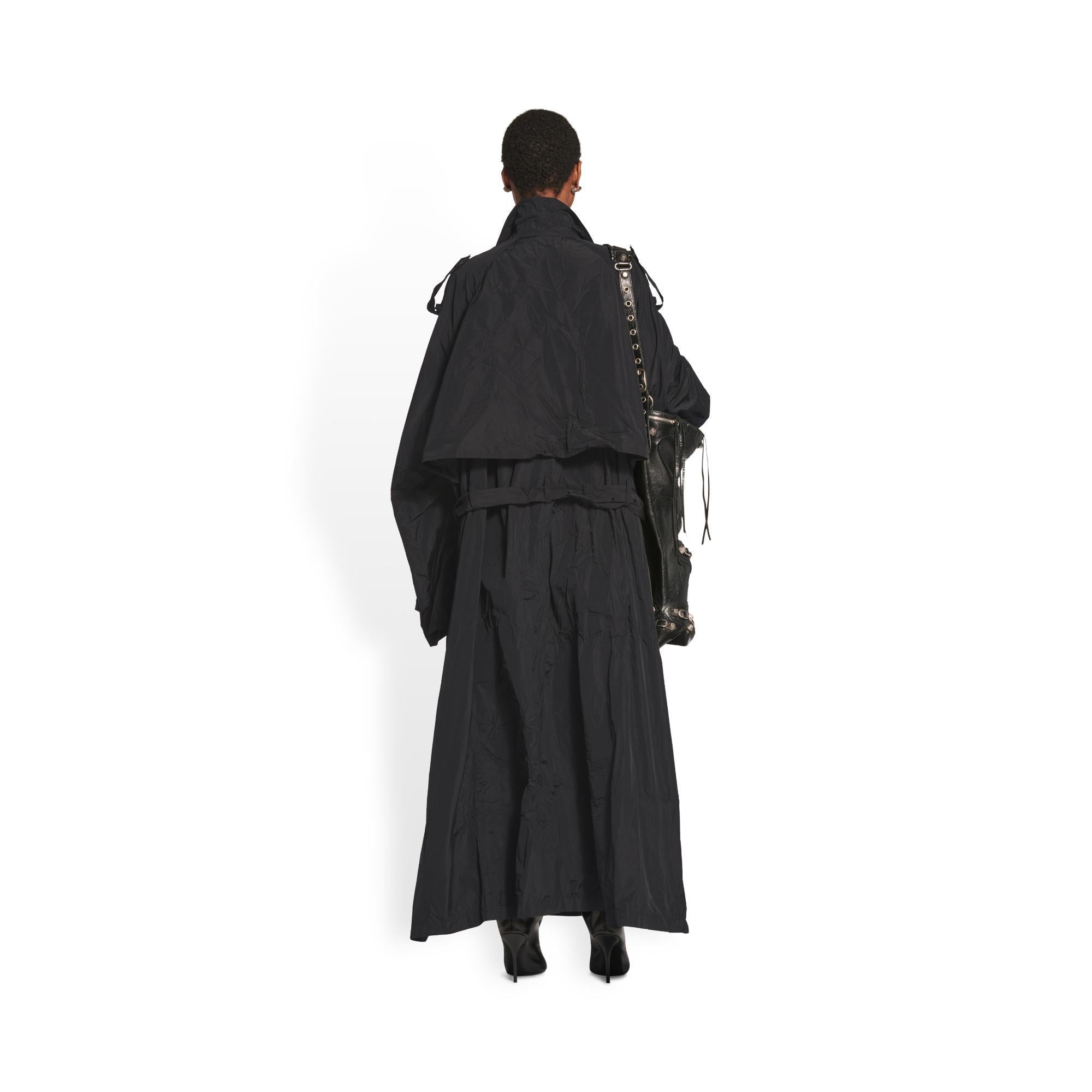 Women's Packable Trench - Black