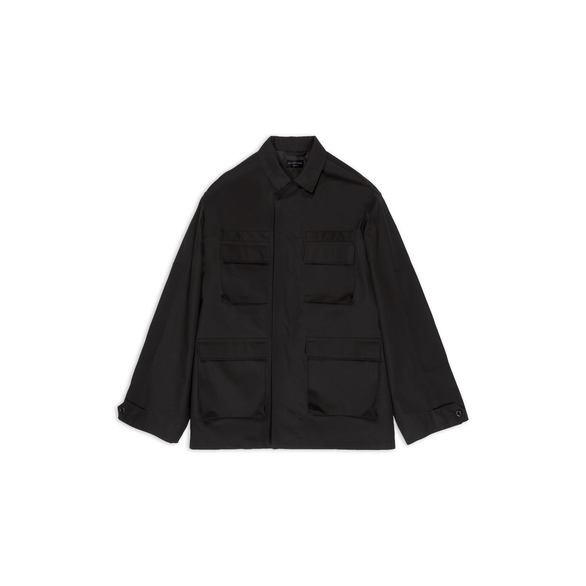 Men's Cargo Jacket - Black