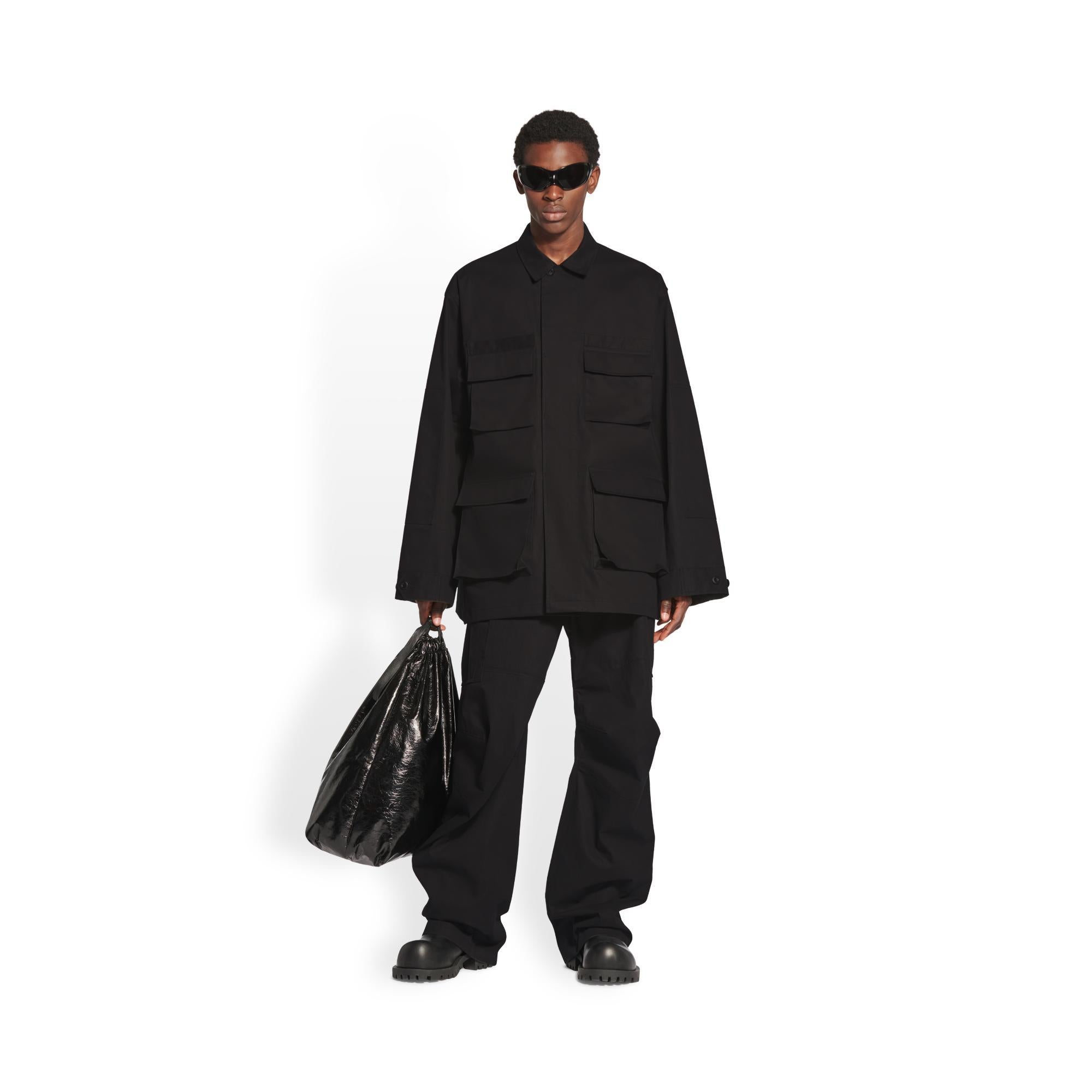 Men's Cargo Jacket - Black