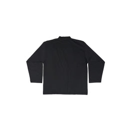 Men's Oversized L/S T-Shirt - Black/Black