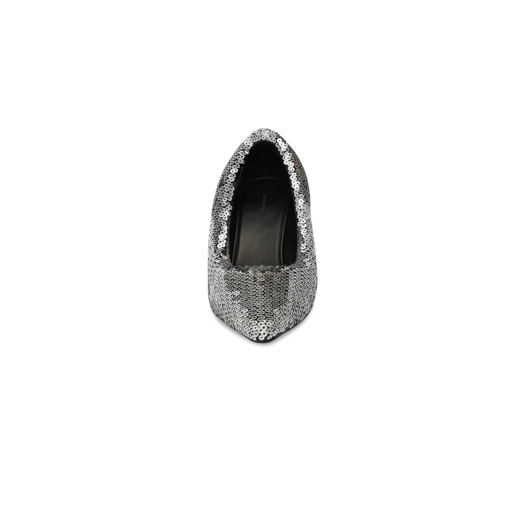 Women's Xl Pump 110 Destr Sequin Emb - Silver