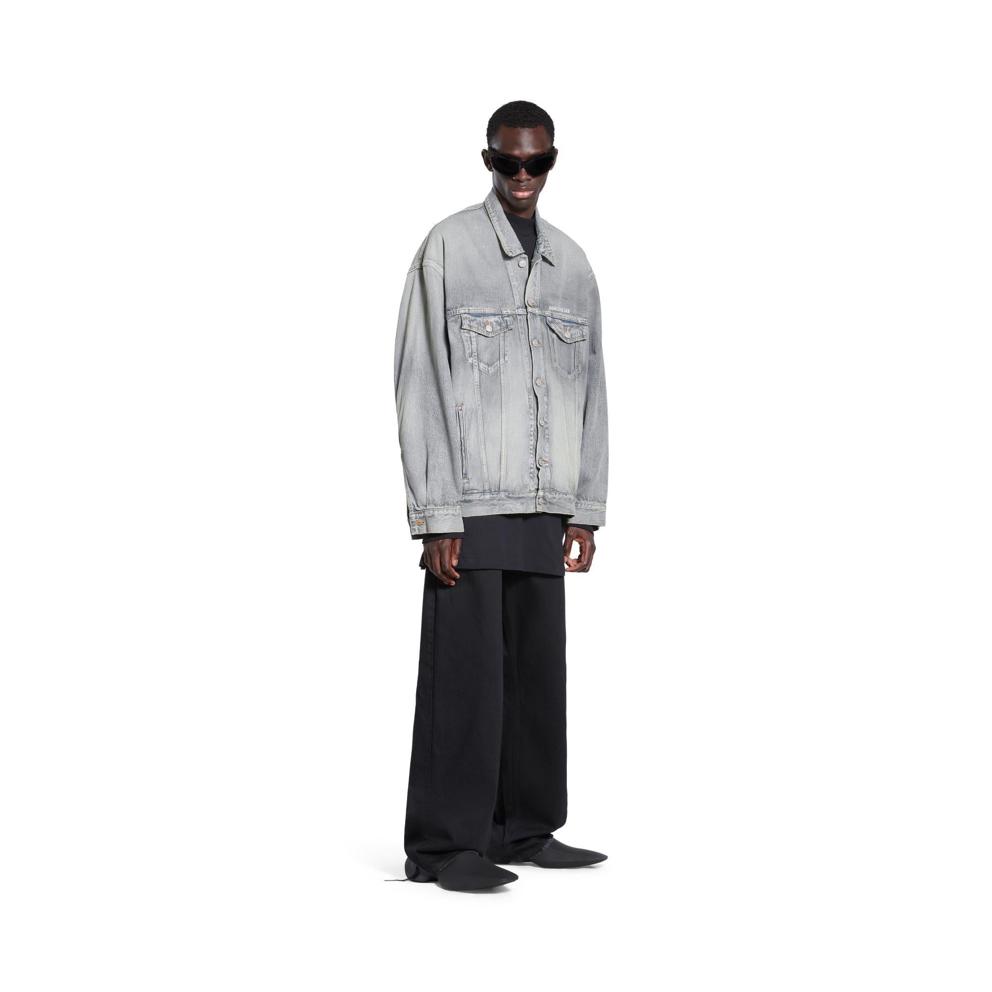 Men's Oversized Jacket - Clear Green