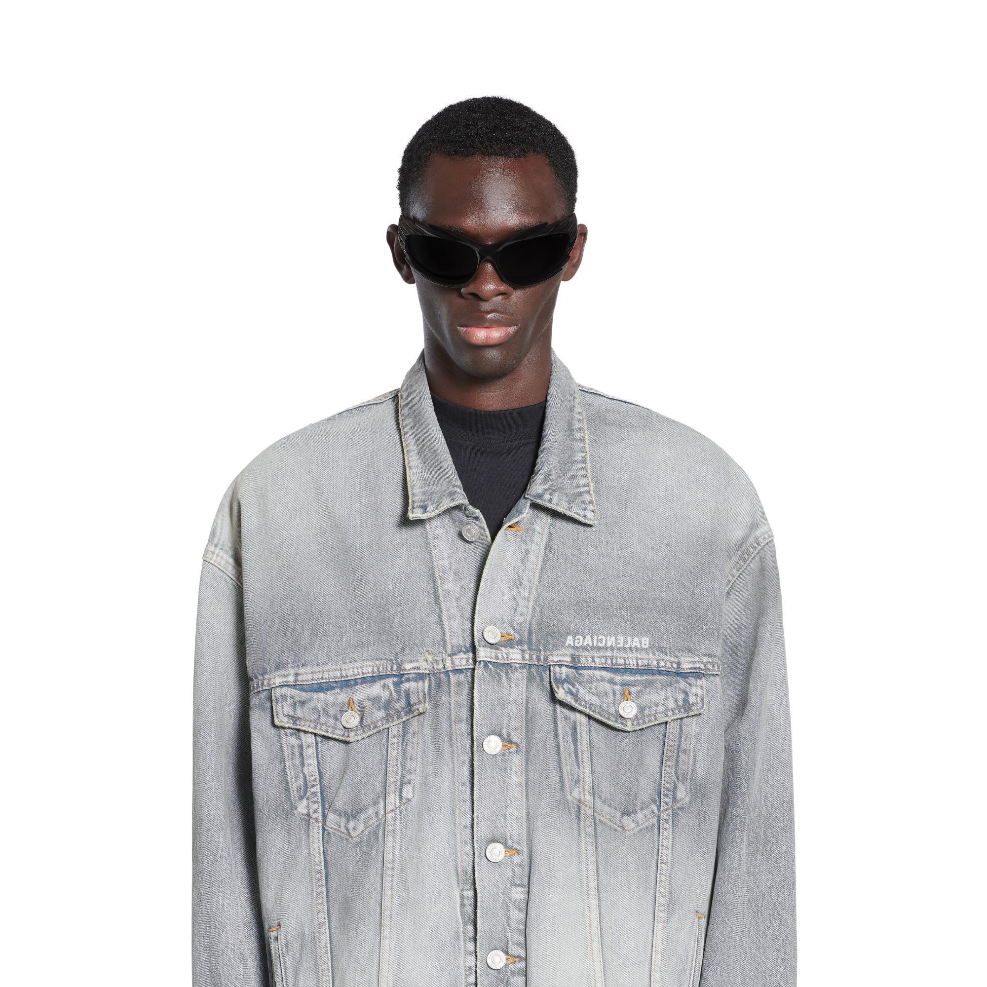 Men's Oversized Jacket - Clear Green