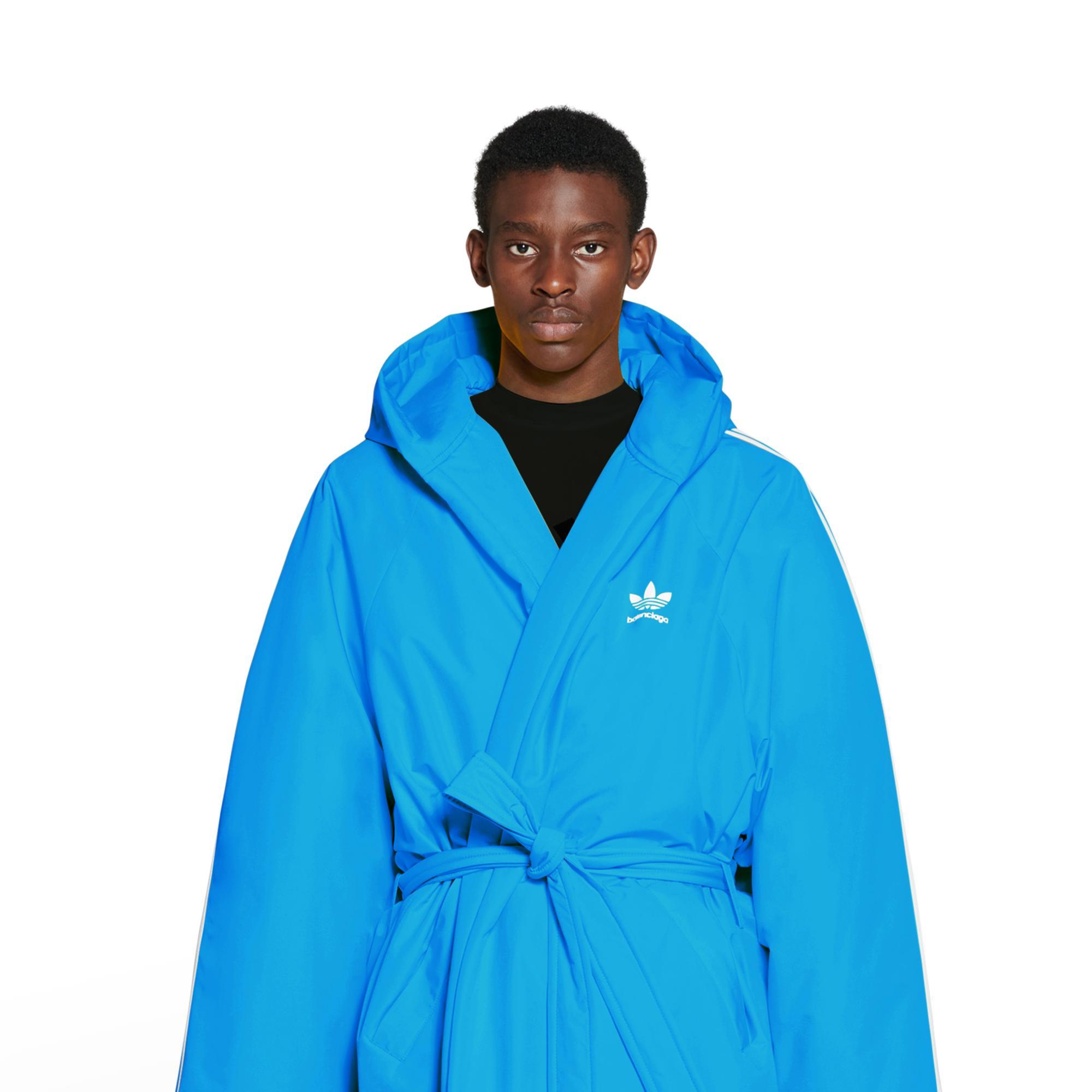 Men's Adidas Padded Bathrobe - A-Blue